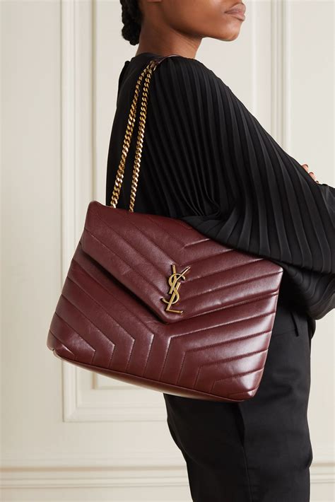 burgundy ysl bag|saint laurent lou shoulder bag.